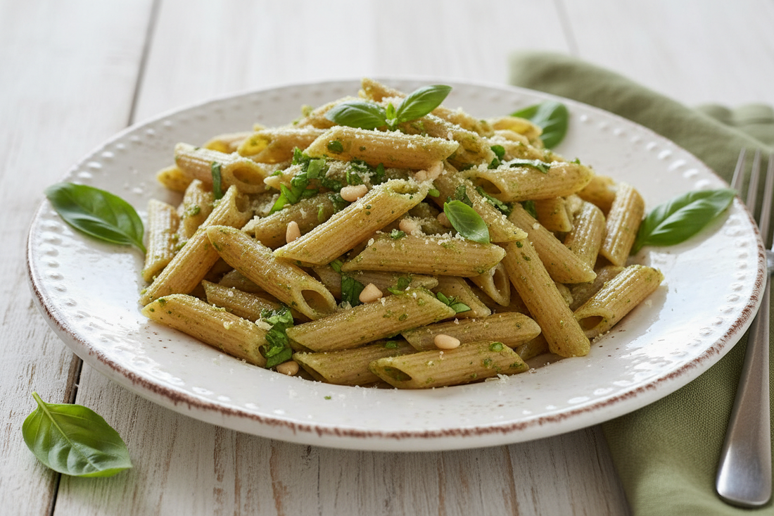 Penne Integrali con Pesto Leggero
