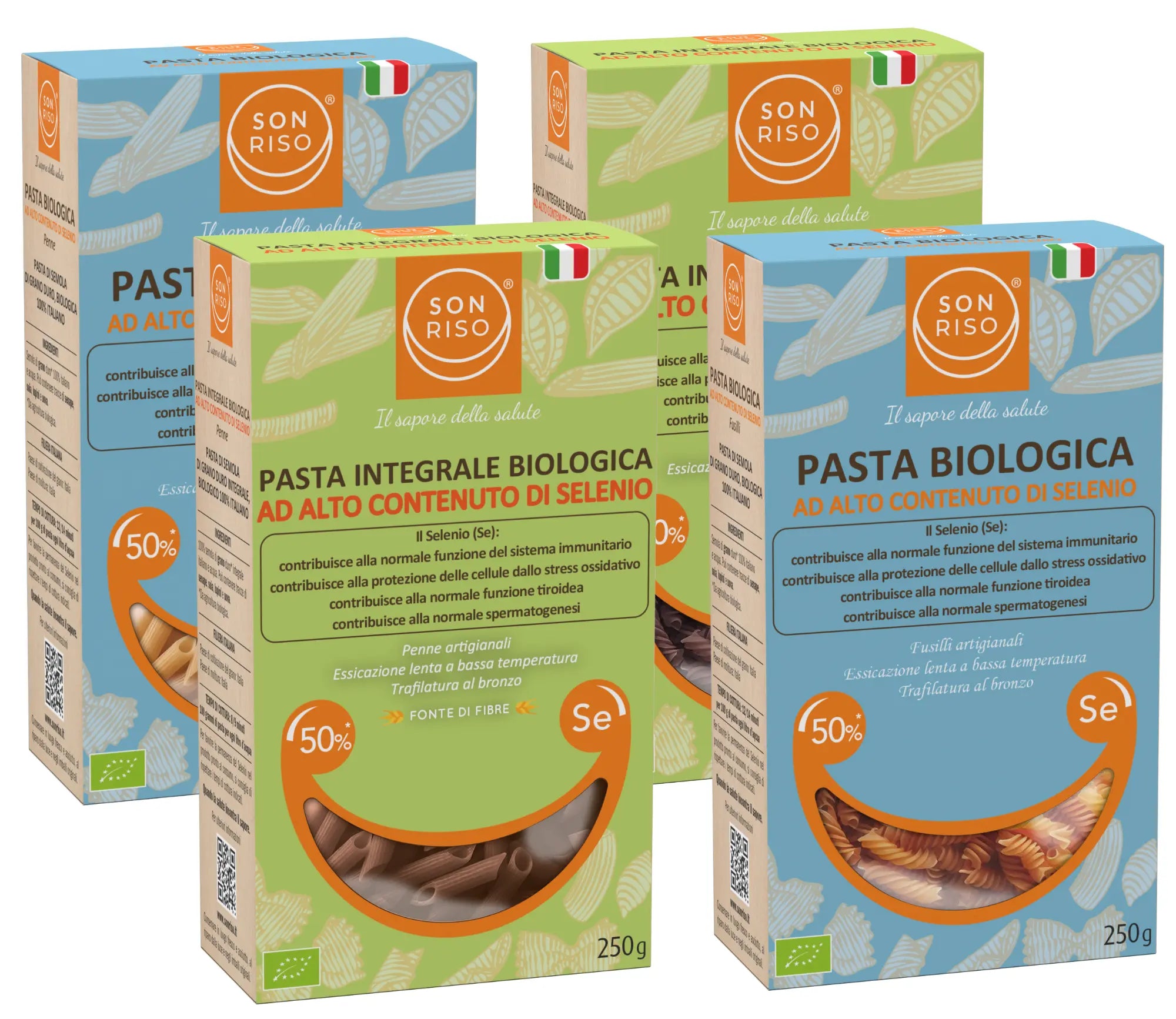 Confezione Degustazione - I 4 formati di Pasta Bio ad alto contenuto di Selenio